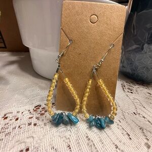 Chic Beaded Teardrop Earrings